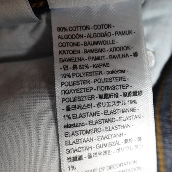 NEW Levis Jeans Womens 27 Blue Denim Pants 725 High Rise Boot Stretch Western - Picture 9 of 15